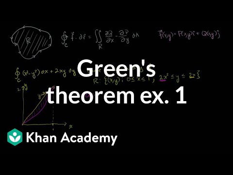 Green's theorem example 1
